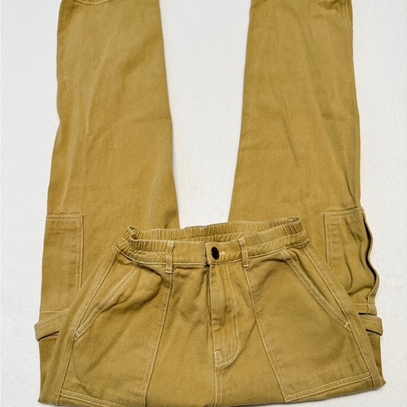 White Fox Boutique Khaki Straight Leg Pants - Picture 2 of 4
